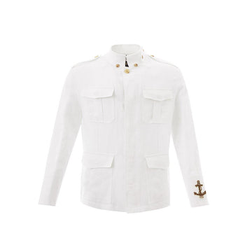 Sealup Elegant White Linen Saharan Jacket