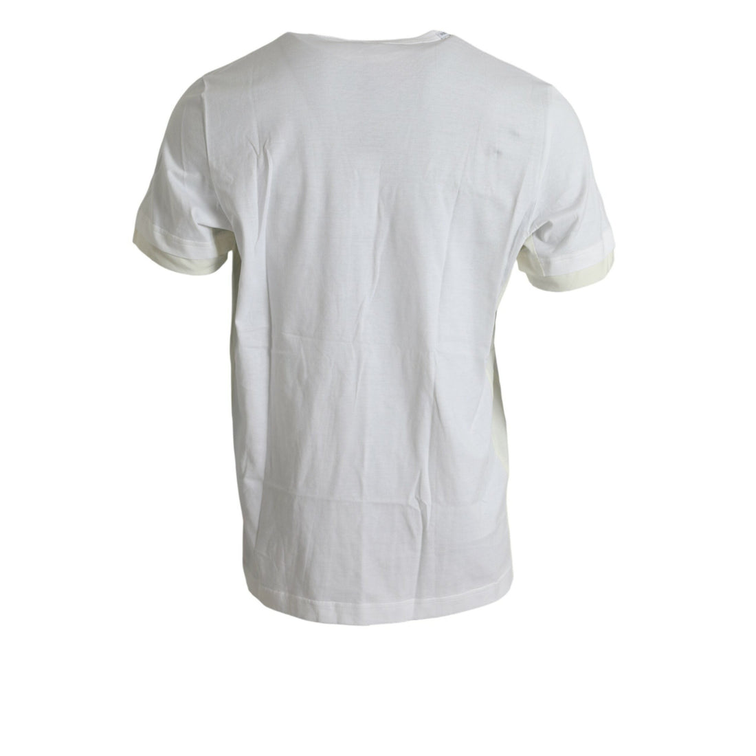 Dolce & Gabbana White Cotton Pocket Short Sleeves T-shirt