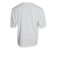 Dolce & Gabbana White Cotton Short Sleeves Crewneck T-shirt