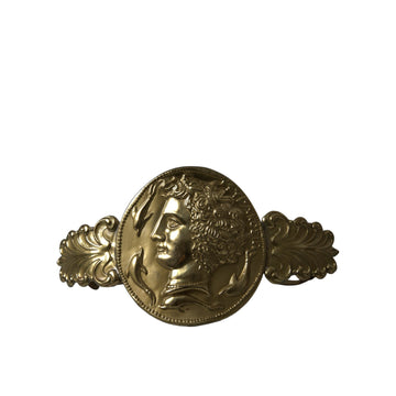 Dolce & Gabbana Gold Tone Brass Oversized Round Coin MONETE Belt