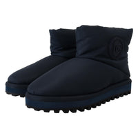 Dolce & Gabbana Elegant Ankle Height Blue Boots for Sophisticated Style