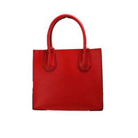 Michael Kors Mercer Medium Bright Red Pebble Leather Messenger Crossbody Bag