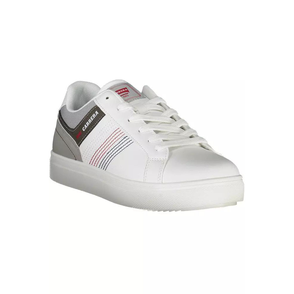 Carrera Sleek White Sneakers with Bold Contrasts