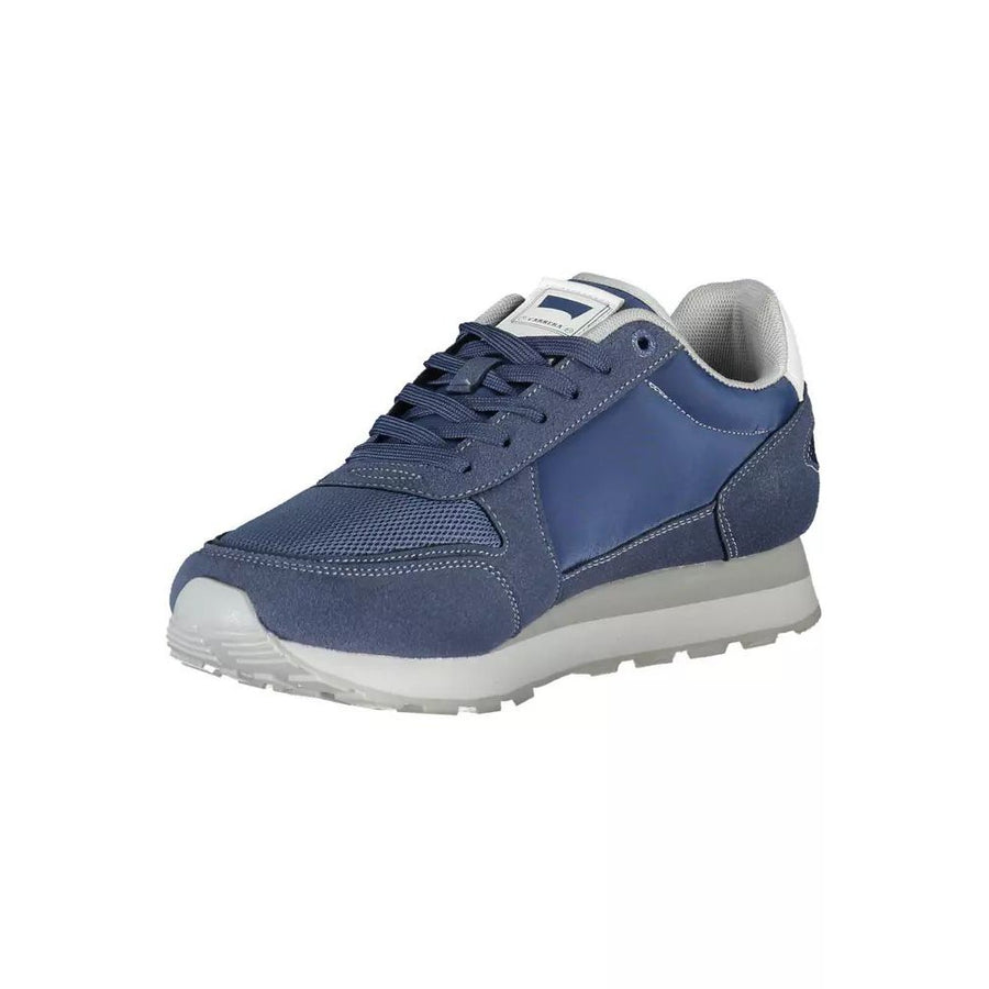 Carrera Sleek Blue Sneakers with Eco-Leather Detailing
