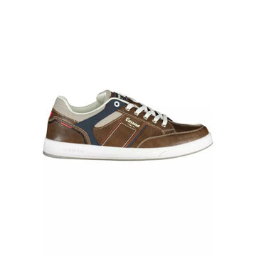 Eclectic Brown Carrera Sneakers with Contrasting Accents