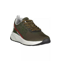 Carrera Green Contrast Lace-Up Sports Sneakers