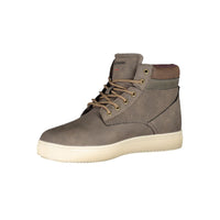 Carrera Chic Brown Lace-up Boots with Contrast Details