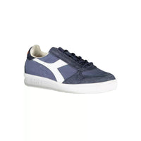 Diadora Blue Contrasting Lace-Up Luxury Sneakers