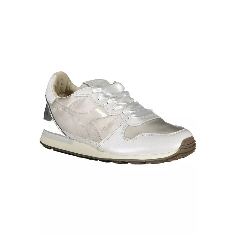 Diadora Elegant Gray Sports Sneakers with Contrasting Details