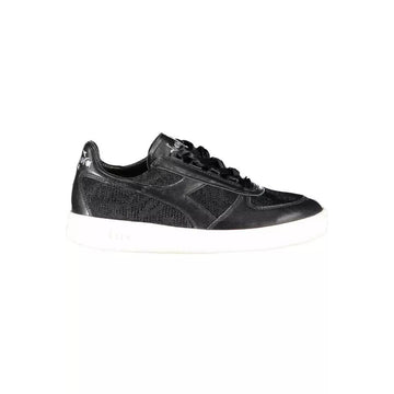 Diadora Chic Embroidered Black Sports Sneakers