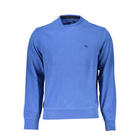 Harmont & Blaine Crew Neck Embroidered Blue Sweater