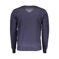 Harmont & Blaine V-Neck Woolen Elegance Sweater - Sky Blue