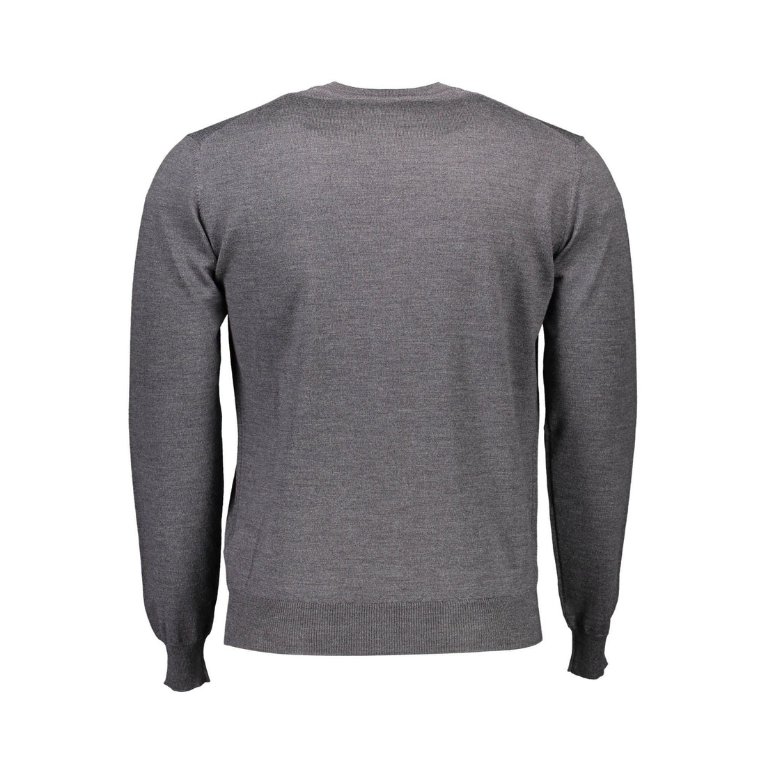 Harmont & Blaine Elegant Gray Wool Sweater with Classic Logo