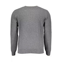 Harmont & Blaine Elegant Gray Sweater with Contrasting Details