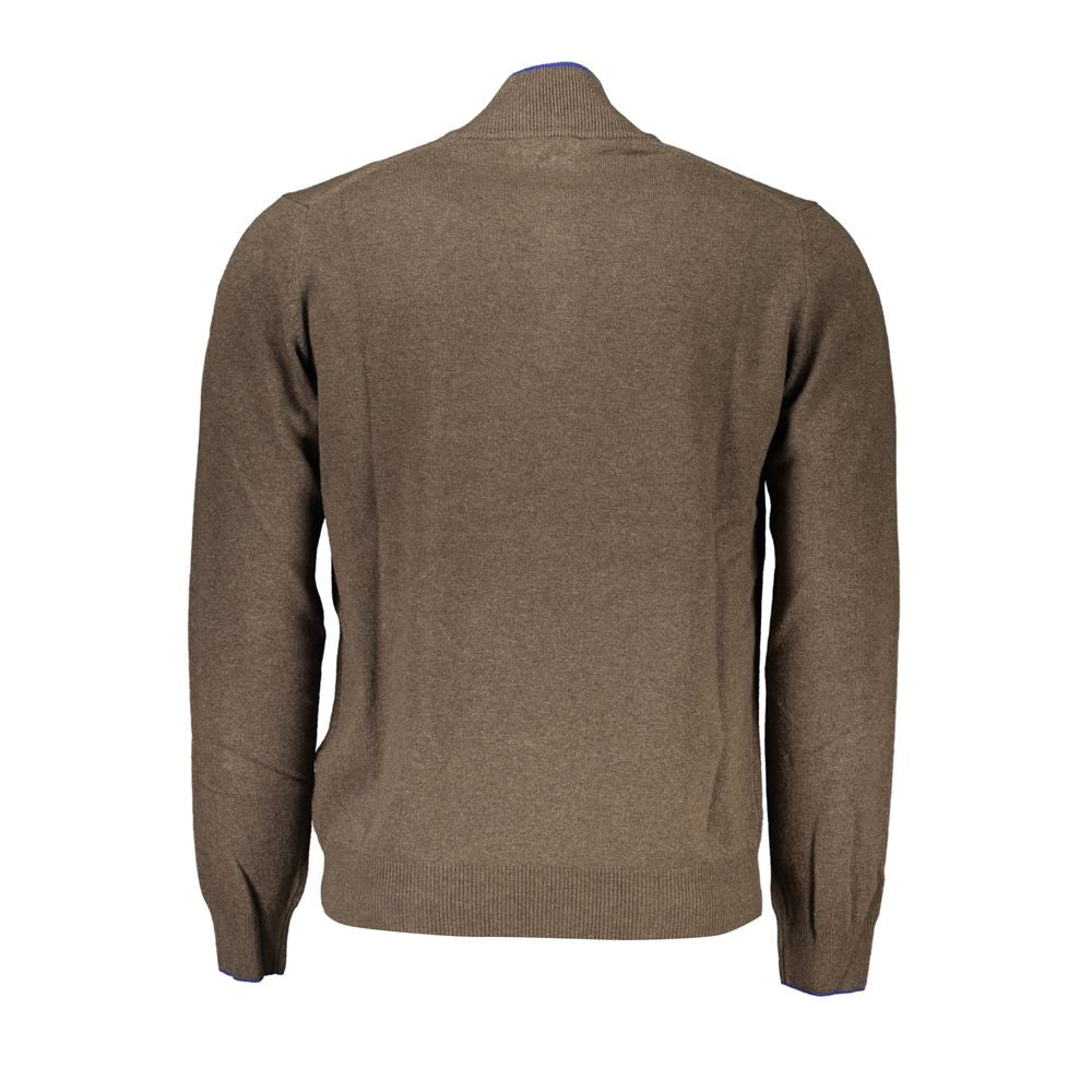 Harmont & Blaine Half-Zip Contrast Detail Sweater