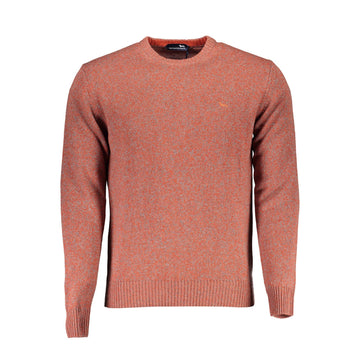 Harmont & Blaine Elegant Pink Crew Neck Sweater with Embroidery