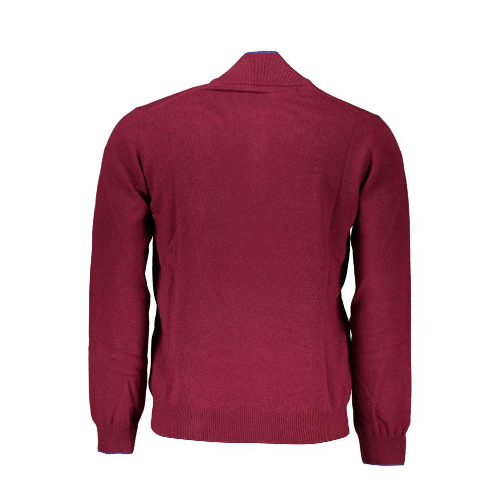 Harmont & Blaine Elegant Half-Zip Sweater with Embroidery Detail