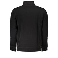 Hugo Boss Elegant Black Organic Cotton Sweatshirt
