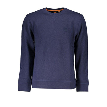 Hugo Boss Sleek Blue Organic Cotton Sweatshirt