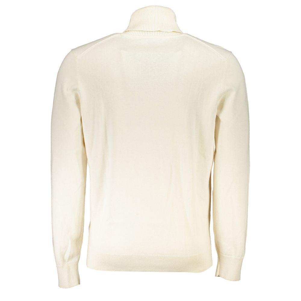 Hugo Boss Elegant Turtleneck Cotton-Cashmere Blend Sweater