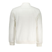 K-WAY Sleek White Long Sleeve Zip Sweatshirt