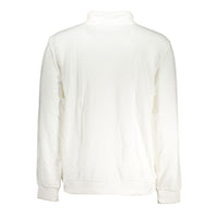 K-WAY Elegant White Contrast Zip Sweater