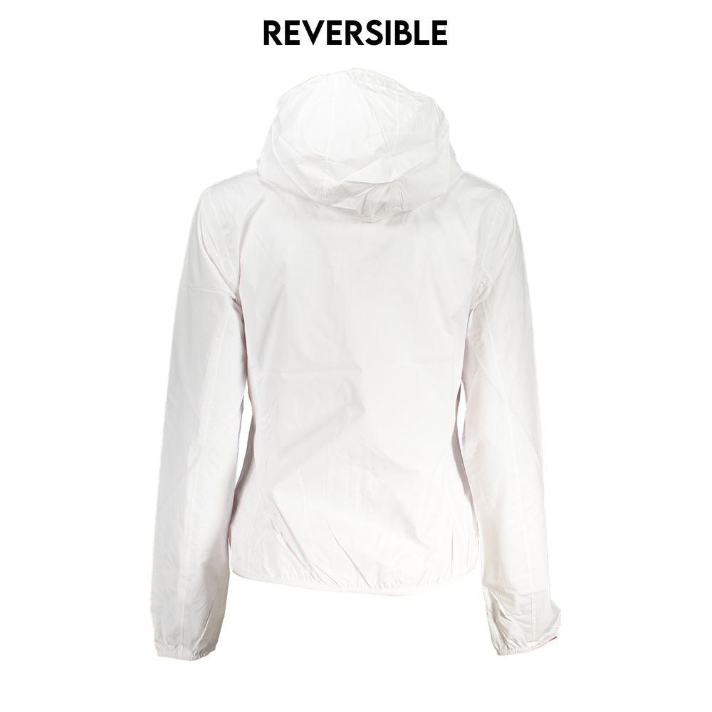 K-WAY Chic Reversible Hooded Jacket with Contrast Details