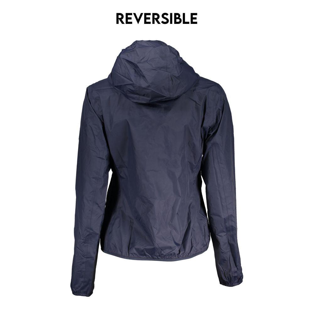 K-WAY Chic Reversible Hooded Blue Jacket