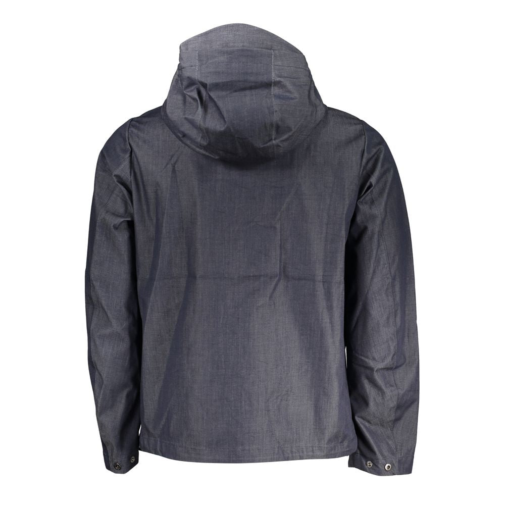 K-WAY Chic Blue Cotton Hooded Sports Jacket