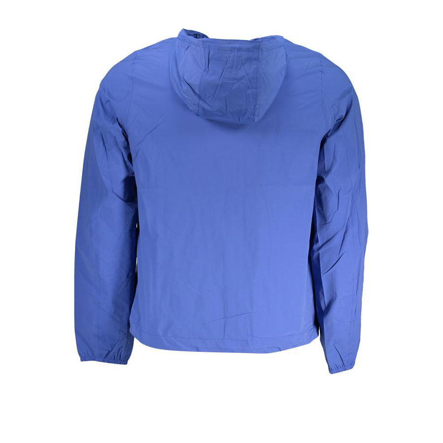 K-WAY Sleek Long-Sleeve Hooded Jacket - Blue