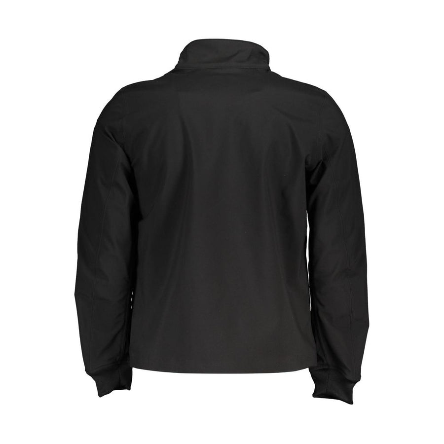 K-WAY Sleek Black Sports Jacket with Contrasting Details