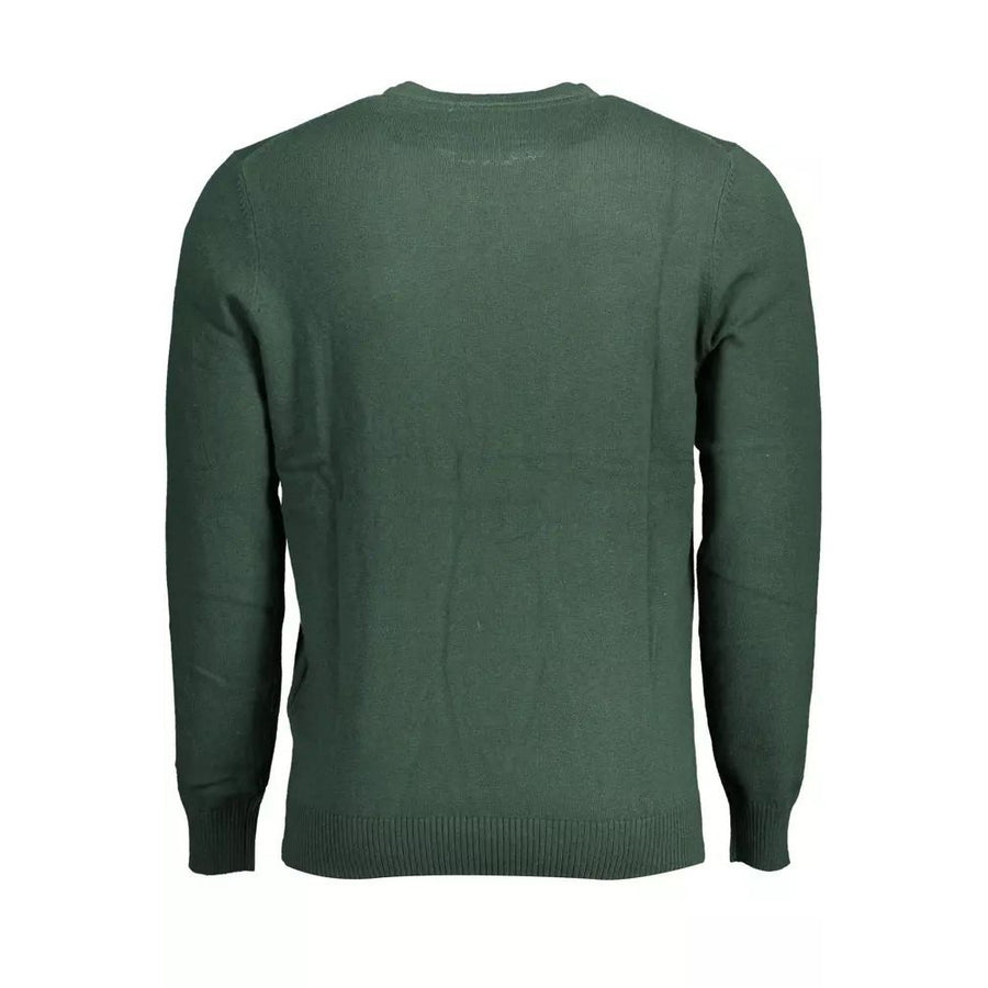 Lyle & Scott Elegant Green Cotton-Wool Blend Sweater