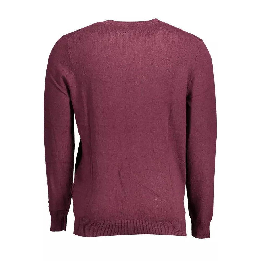 Lyle & Scott Elegant Purple Cotton-Wool Blend Sweater