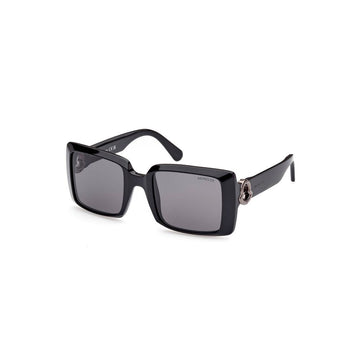 Moncler Chic Rectangular Black Lens Sunglasses