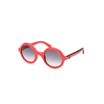 Moncler Chic Round Lens Contrast Detail Sunglasses