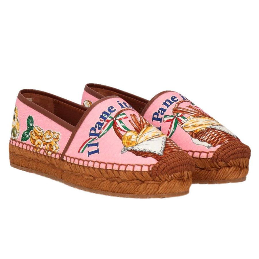 Dolce & Gabbana Colorful Canvas Espadrille Slippers