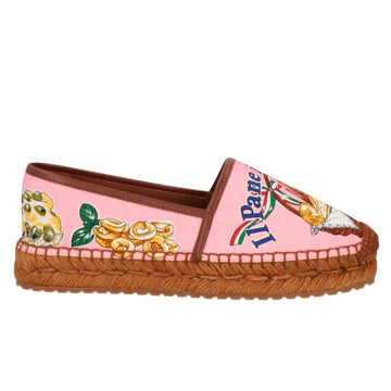 Dolce & Gabbana Chic Canvas and Wicker Espadrille Slippers