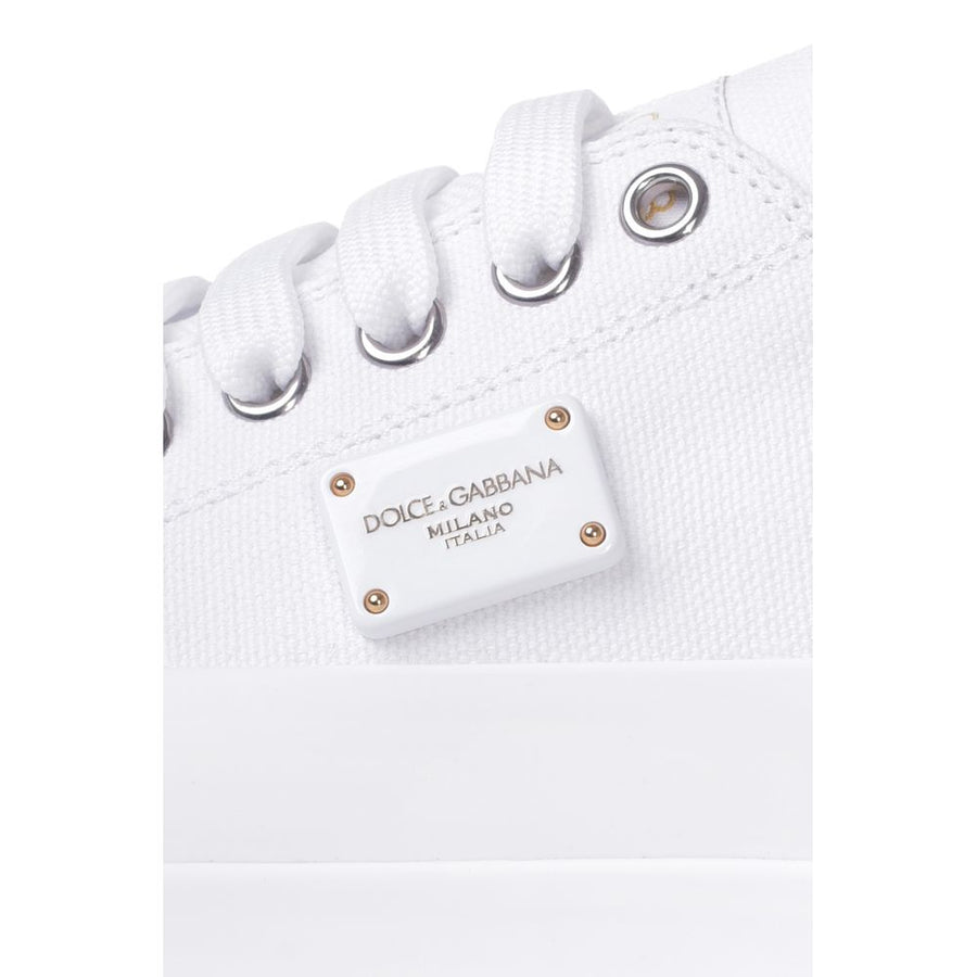 Dolce & Gabbana Elegant Canvas and Calfskin Sneakers