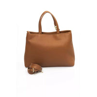 Baldinini Trend Chic Brown Shoulder Bag with Golden Accents