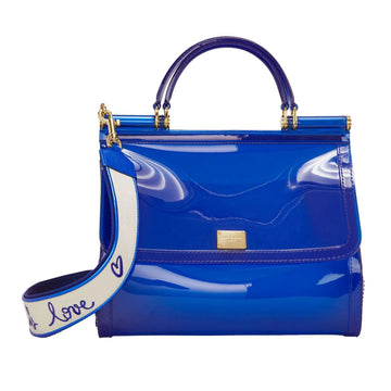 Dolce & Gabbana Elegant Blue Sicily Shoulder Bag