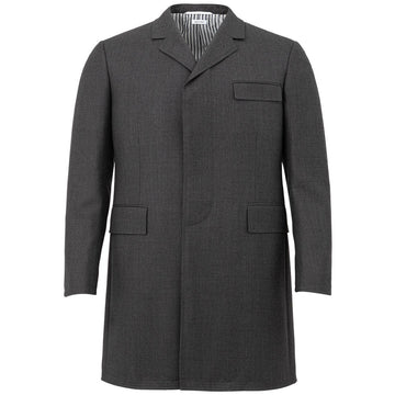 Thom Browne Exquisite Slim Fit Grey Chesterfield Overcoat