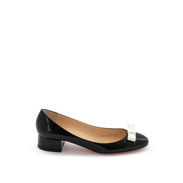Christian Louboutin Patent ballet flats with patent heels