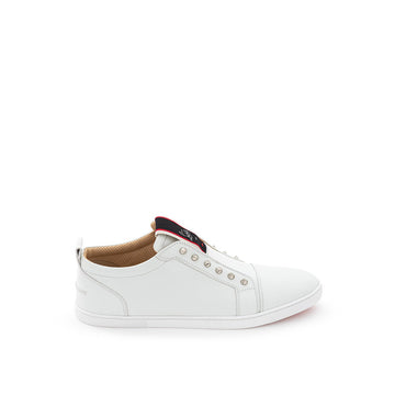 Christian Louboutin F.A.V Fique a Vontade Sneaker in White Leather
