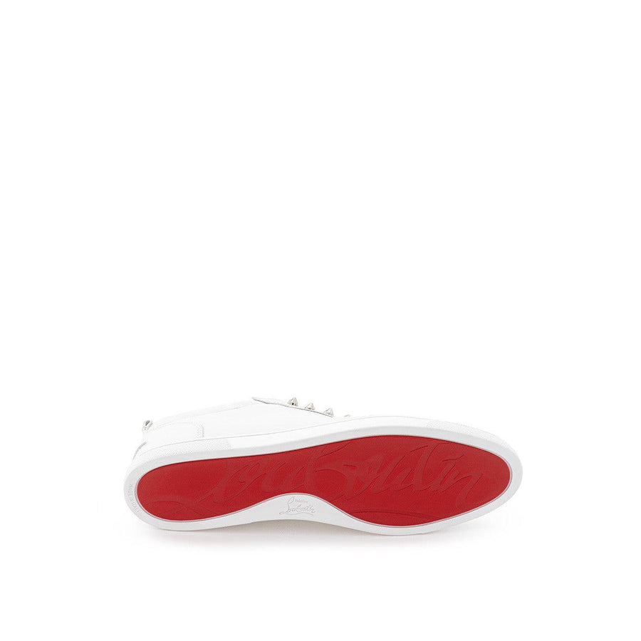 Christian Louboutin Elegant White Leather Sneaker Elegance