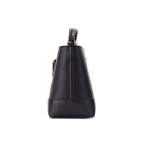 Michael Kors Mercer Small Black Pebbled Leather Bucket Crossbody Bag Purse