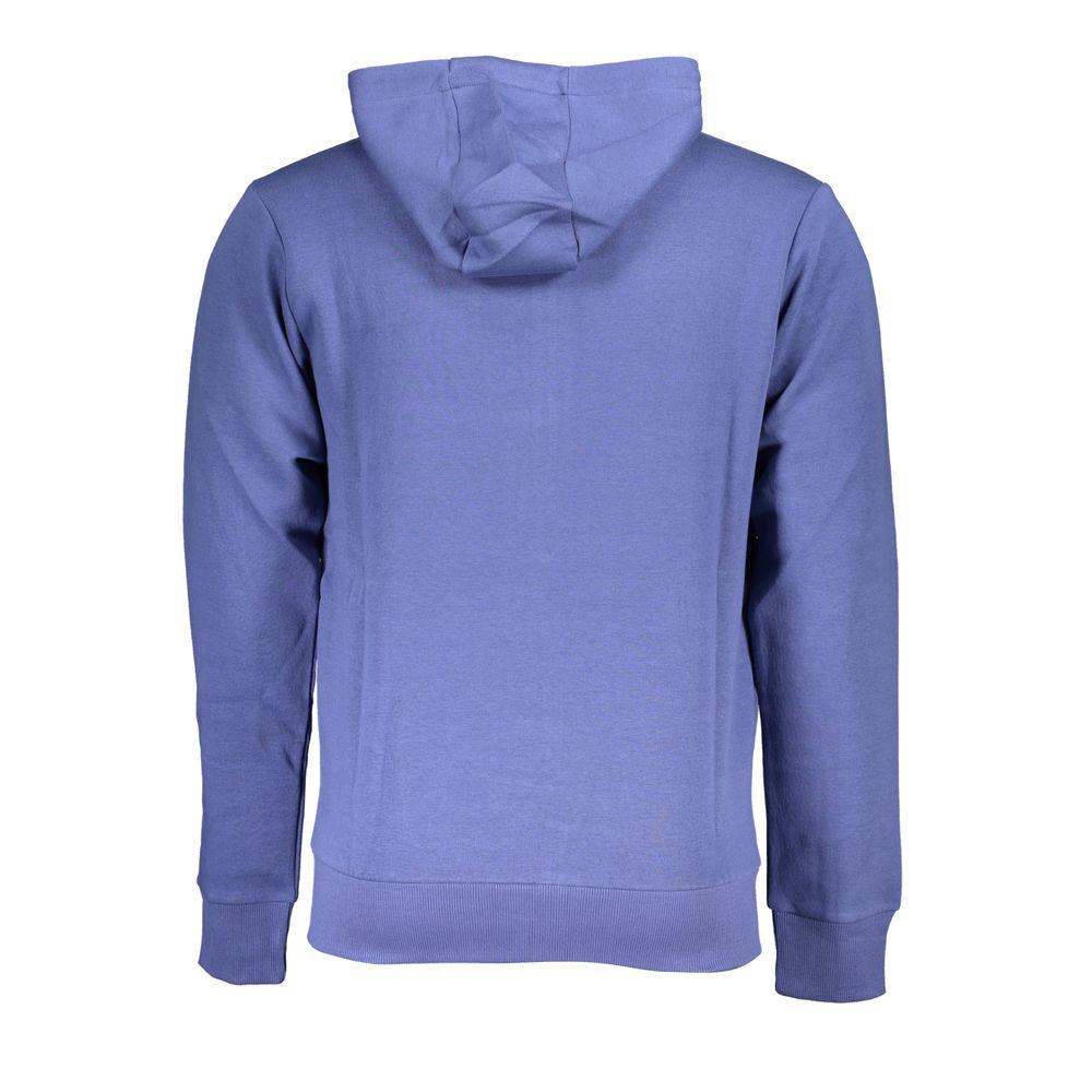 U.S. Grand Polo Chic Blue Hooded Sweatshirt with Embroidered Logo
