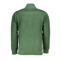 U.S. Grand Polo Chic Green Embroidered Zip Sweatshirt