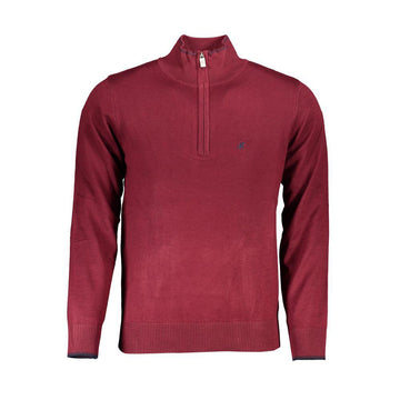U.S. Grand Polo Elegant Half-Zip Sweater with Embroidery Detail