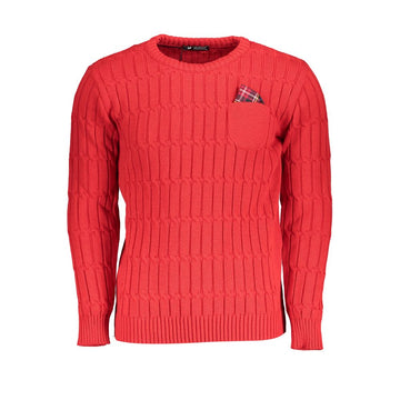 U.S. Grand Polo Grand Polo Pink Twisted Crew Neck Sweater