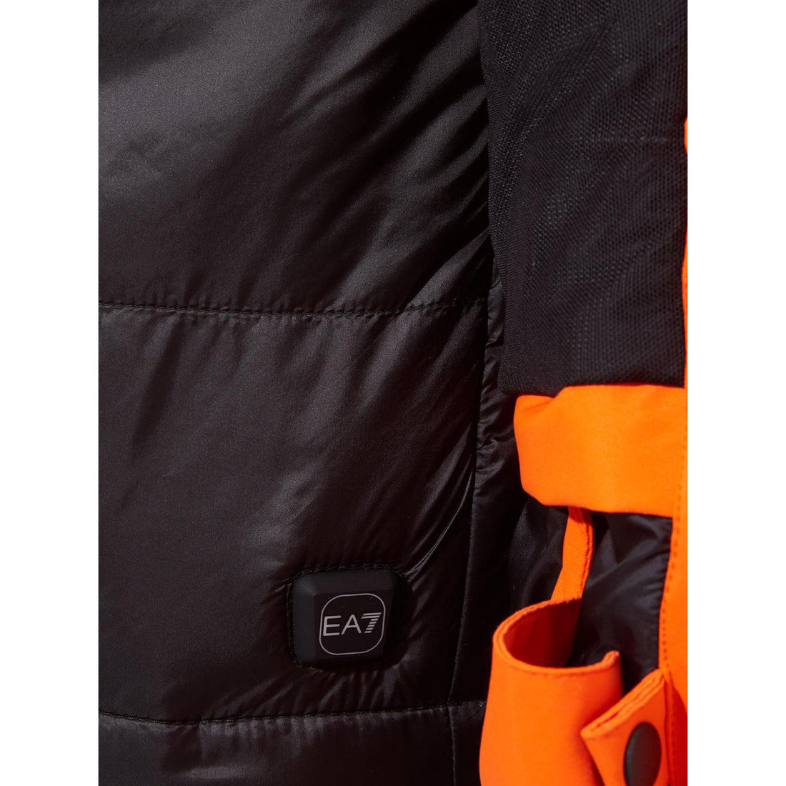 EA7 Emporio Armani Radiant Orange Technical Winter Jacket